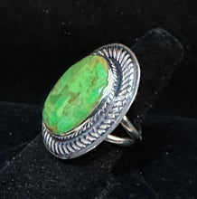 Load image into Gallery viewer, Gaspeite Sterling Silve Ring
