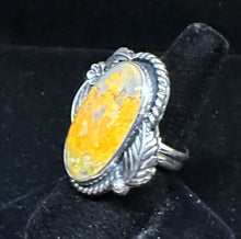 Load image into Gallery viewer, Bumble Bee Jasper Sterling Silver Ring
