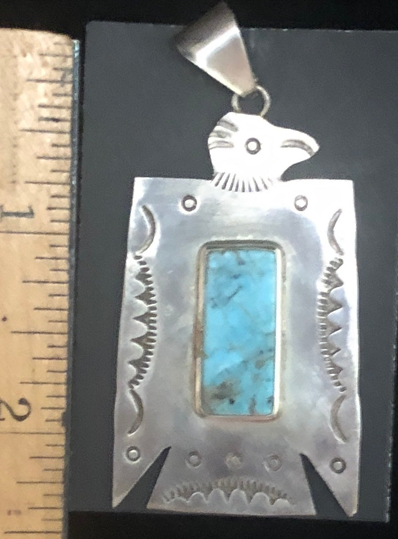 Turquoise deals thunderbird pendant