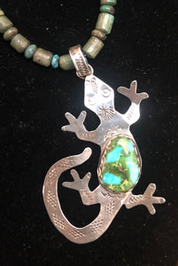 Sonoran Gold Turquoise Sterling Silver Lizard