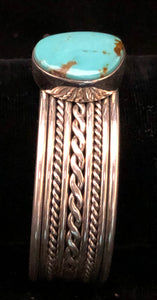 Turquoise and sterling silver cuff bracelet