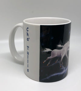 "Ghost Pony Flight" coffee mug