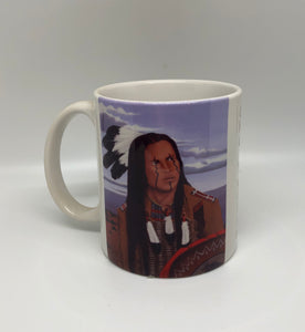 "Sky Watcher" ceramic art coffee mug