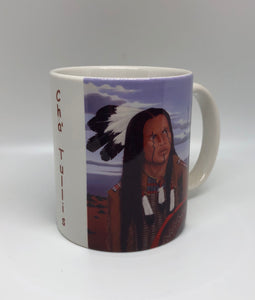 "Sky Watcher" ceramic art coffee mug