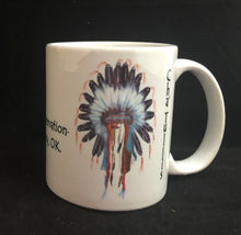 Load image into Gallery viewer, Headdress Osage Reservation coffee mug
