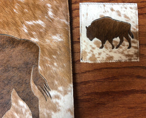 Cow Hair on Hide Placemats and Coasters