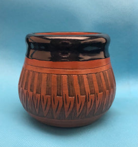 Red Clay Navajo Pottery Bowl