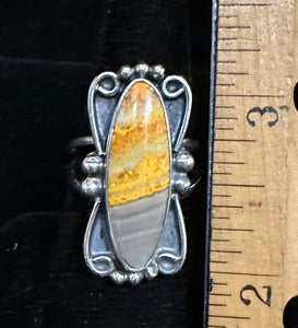 Bumblebee Jasper Sterling Silver Ring