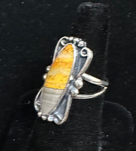 Bumblebee Jasper Sterling Silver Ring