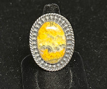 Load image into Gallery viewer, Bumblebee Jasper Sterling Silver Ring
