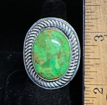 Load image into Gallery viewer, Gaspeite Sterling Silve Ring
