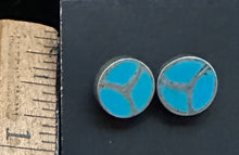Load image into Gallery viewer, Turquoise Inlaid In Sterling Silver Earrings
