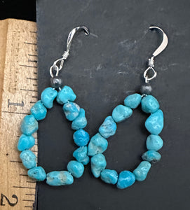 Turquoise nugget Earrings