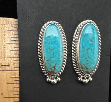 Load image into Gallery viewer, Turquoise Sterling Silver Earrings
