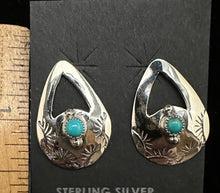 Load image into Gallery viewer, Turquoise Sterling Silver Post Earrings
