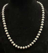 Load image into Gallery viewer, Navajo Pearl Sterling Silver Necklace 8mm

