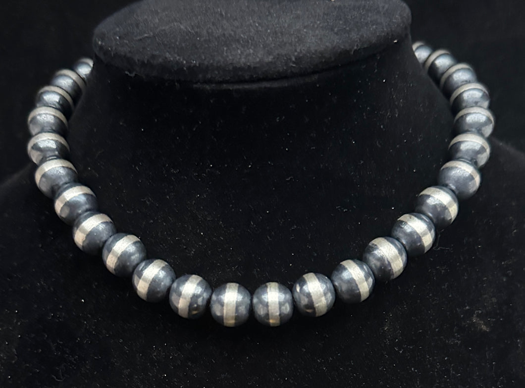 Navajo Pearl Sterling Silver Necklace