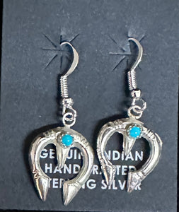 Turquoise Sterling Silver Nausea Earrings