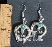 Load image into Gallery viewer, Turquoise Sterling Silver Nausea Earrings
