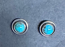 Load image into Gallery viewer, Turquoise Sterling Silver Stud Earrings
