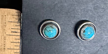 Load image into Gallery viewer, Turquoise Sterling Silver Stud Earrings
