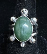 Load image into Gallery viewer, Jade Sterling Silver Turtle Ring
