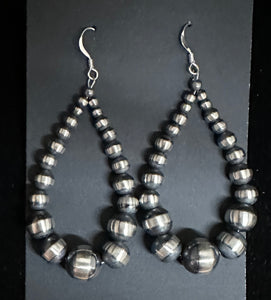 Navajo Pearl Sterling Silver Earrings