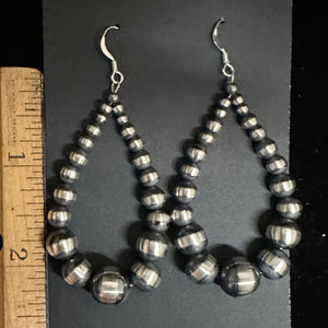 Navajo Pearl Sterling Silver Earrings