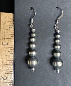 Navajo Pearl Sterling Silver Earrings