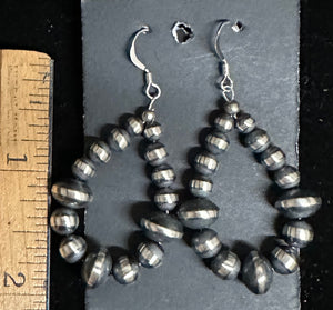 Navajo Pearls Sterling Silver Earrings