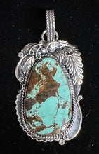 Load image into Gallery viewer, Turquoise Sterling Silver Necklace Pendant
