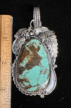 Load image into Gallery viewer, Turquoise Sterling Silver Necklace Pendant
