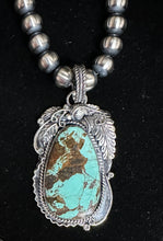 Load image into Gallery viewer, Turquoise Sterling Silver Necklace Pendant
