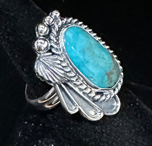 Load image into Gallery viewer, Turquoise Sterling Silver Ring
