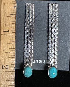 Turquoise Sterling Silver Earrings