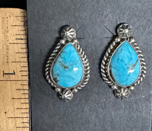 Load image into Gallery viewer, Turquoise Sterling Silver Earrings
