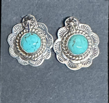 Load image into Gallery viewer, Turquoise Sterling Silver Earrings
