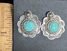 Load image into Gallery viewer, Turquoise Sterling Silver Earrings
