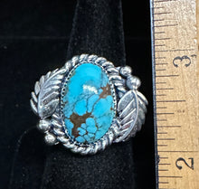 Load image into Gallery viewer, Turquoise With Matrix Sterling Silver Ring
