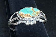 Load image into Gallery viewer, Sonoran Desert Turquoise Sterling Silver Cuff Bracelet
