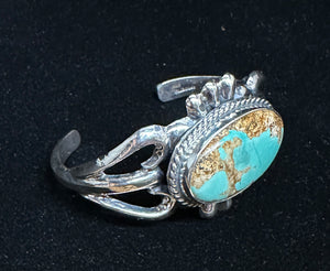 Sonoran Desert Turquoise Sterling Silver Cuff Bracelet