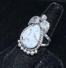 Load image into Gallery viewer, White Buffalo Turquoise Sterling Silver Ring
