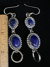 Load image into Gallery viewer, Lapis Sterling Silver Earrings

