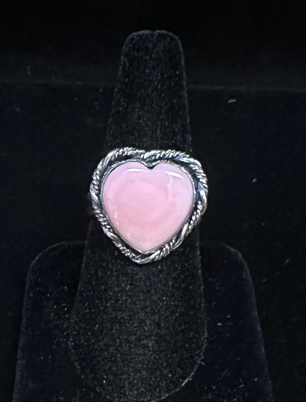Conch Shell Sterling Silver Heart Ring
