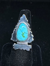 Load image into Gallery viewer, Sonoran Gold Turquoise Sterling Silver Arrowhead Ring
