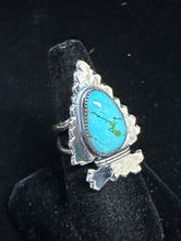 Load image into Gallery viewer, Sonoran Gold Turquoise Sterling Silver Arrowhead Ring
