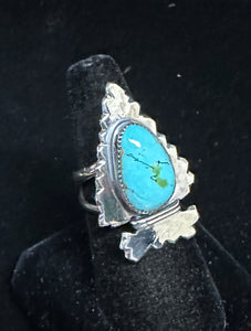 Sonoran Gold Turquoise Sterling Silver Arrowhead Ring