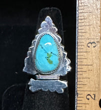 Load image into Gallery viewer, Sonoran Gold Turquoise Sterling Silver Arrowhead Ring
