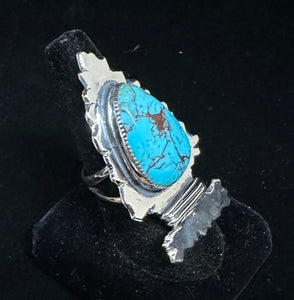Turquoise Sterling Silver Arrowhead Ring
