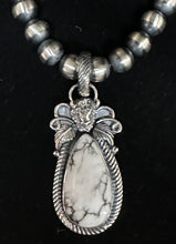 Load image into Gallery viewer, White Buffalo Turquoise Sterling Silver Necklace
